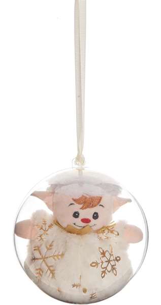 Creaciones Llopis - Peluches boule de Noël en polyester doré 14 cm - Lot de 6 modèles en surprise - À partir de 3 ans Creaciones Llopis - Peluches boule de Noël en polyester doré 14 cm - Lot de 6 modèles en surprise - À partir de 3 ans