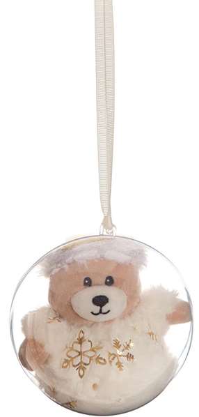 Creaciones Llopis - Peluches boule de Noël en polyester doré 14 cm - Lot de 6 modèles en surprise - À partir de 3 ans Creaciones Llopis - Peluches boule de Noël en polyester doré 14 cm - Lot de 6 modèles en surprise - À partir de 3 ans