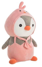 Creaciones Llopis - Kit Pingouin Rosa 65 cm - Peluche pour Enfants à Partir de 3 Ans