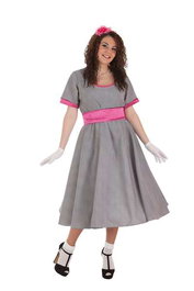 Creaciones Llopis - Déguisement Années 50 pour Femme Adultes, Robe avec Ceinture et Gants, Taille M