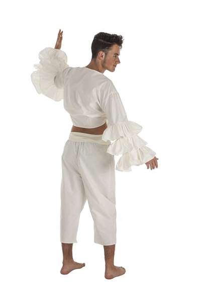 Creaciones Llopis - Déguisement Adulte Cubain Beige Taille XL, Pantalon, Chemise et Ceinture Compris