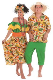 Creaciones Llopis Déguisement Adulte Cubana Frutas Taille L