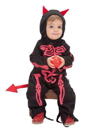 Creaciones Llopis Déguisement Bébé Diablo Squelette Combinaison 0-12 Mois