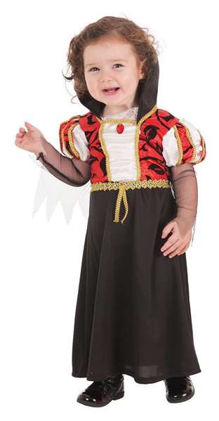 Creaciones Llopis - Déguisement bébé vampire gothique taille 0-12 mois - Robe à col Creaciones Llopis - Déguisement bébé vampire gothique taille 0-12 mois - Robe à col
