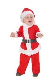 Creaciones Llopis Déguisement Père Noël Rouge pour Bébé 12 Mois