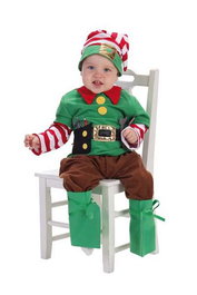 Creaciones Llopis - Costume Bébé Elfe Taille 0-6 Mois, Vert - Pour Nourrissons Dès la Naissance
