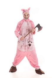 Creaciones Llopis Déguisement Cochon Zombie pour Adultes avec Maquillage Taille M/L