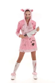 Creaciones Llopis Déguisement Porcinet Zombie Rose M/L