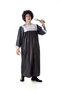 Creaciones Llopis - Déguisement adulte Gospel Plata - Taille L - Tenue et perruque noires - Déguisement Halloween