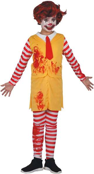 Creaciones Llopis Déguisement Clown Terror Burguer pour Enfant 3-6 Ans Creaciones Llopis Déguisement Clown Terror Burguer pour Enfant 3-6 Ans