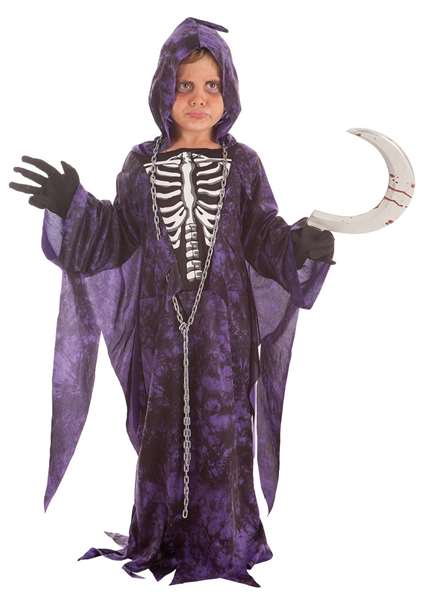 Creaciones Llopis Déguisement Enfant Reaper Tunique (3 Pièces) 7-9 Ans