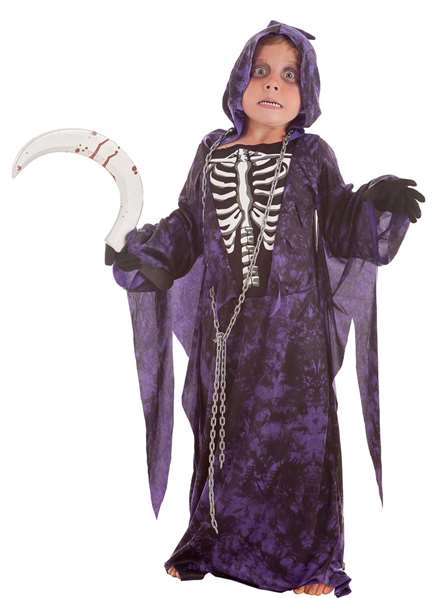Creaciones Llopis Déguisement Enfant Tunique Reaper (3 Pièces) - 10-12 Ans