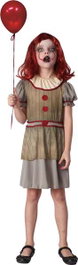 Creaciones Llopis Déguisement Clown Effrayante avec Ballon pour Enfant (3-6 ans)