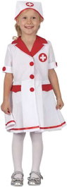 Creaciones Llopis Déguisement d'Infirmière pour Enfant T-L 10-12 Ans