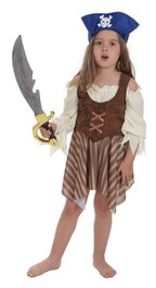 Creaciones Llopis Déguisement pour Enfants Rayures Pirate (4 Pièces) 10-12 Ans