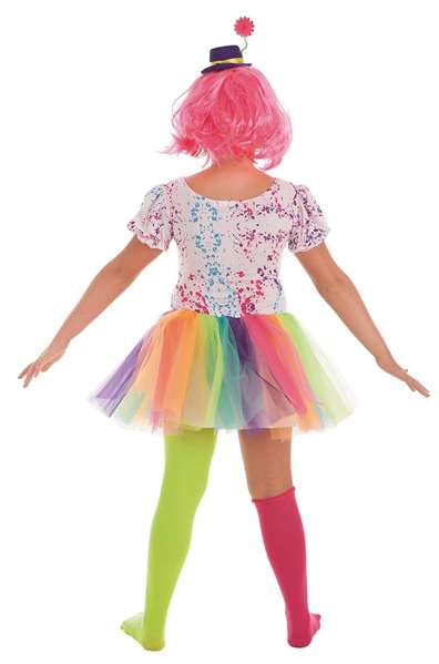 Creaciones Llopis Déguisement Infantil Payasa Arco Iris T-L 10-12 Años