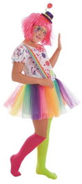 Creaciones Llopis Déguisement Infantil Payasa Arco Iris T-L 10-12 Años
