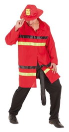 Creaciones Llopis - Déguisement adulte pompier avec lance d'incendie - Taille M/L