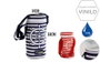 Poessa Glacière isotherme ronde polyester 1,5 L 10x33 cm - Modèles assortis (Bleu marine/Rouge)