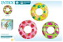 Intex Flotador con asas rueda frutas tropicales - Bouée avec poignées et roue motifs fruits tropicaux 107 cm, mod. Sdos, pour 9 ans et plus, modèles assortis