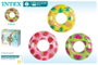 Intex Flotador con asas rueda frutas tropicales - Bouée avec poignées et roue motifs fruits tropicaux 107 cm, mod. Sdos, pour 9 ans et plus, modèles assortis