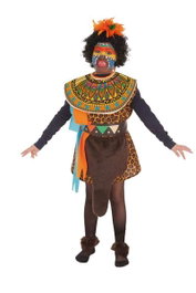 Creaciones Llopis - Déguisement Enfant Africain Taille 3 pour 7 à 9 Ans