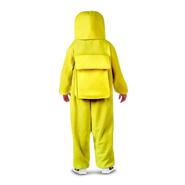 My Other Me Déguisement Among Us Impostor Jaune Taille XL - Combinaison à fermeture éclair avec casque intégré et poches