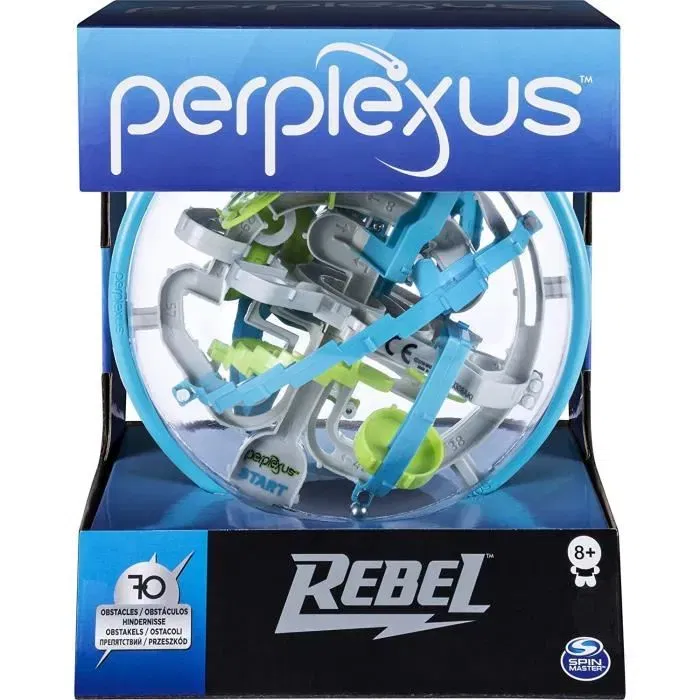 Spin Master - Perplexus Rebel Rookie - Labyrinthe 3D hybride, boule tournante et casse-tête - Jeu d'habileté pour enfant à partir de 4 ans
