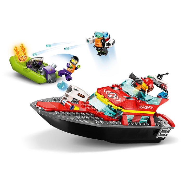 LEGO City 60373 Le Bateau de Sauvetage des Pompiers