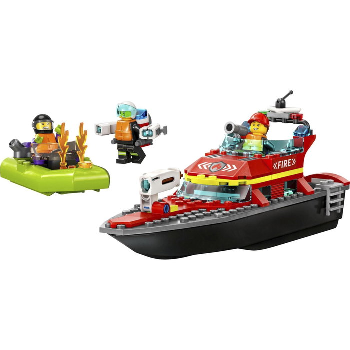 LEGO City 60373 Le Bateau de Sauvetage des Pompiers