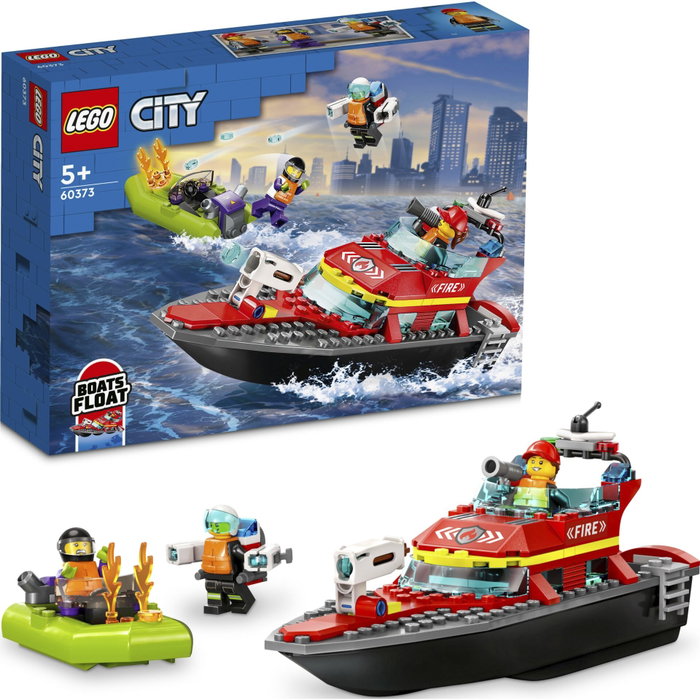 LEGO City 60373 Le Bateau de Sauvetage des Pompiers