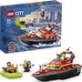 LEGO City 60373 Le Bateau de Sauvetage des Pompiers