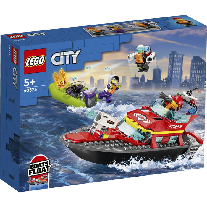 LEGO City 60373 Le Bateau de Sauvetage des Pompiers