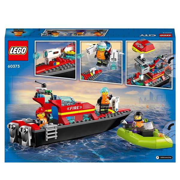 LEGO City 60373 Le Bateau de Sauvetage des Pompiers
