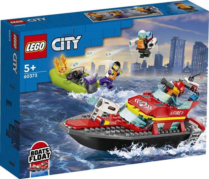 LEGO City 60373 Le Bateau de Sauvetage des Pompiers