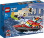 LEGO City 60373 Le Bateau de Sauvetage des Pompiers