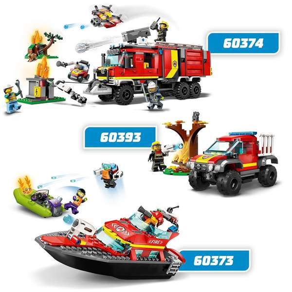 LEGO City 60373 Le Bateau de Sauvetage des Pompiers