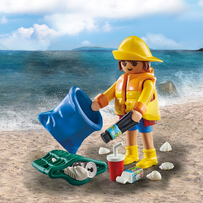PLAYMOBIL Playmobil Ecologista Especial Plus 71163 - Figurine et Accessoires - Version Multilingue (Anglais, Français, Allemand, Italien, Portugais, Espagnol) - À partir de 4 ans