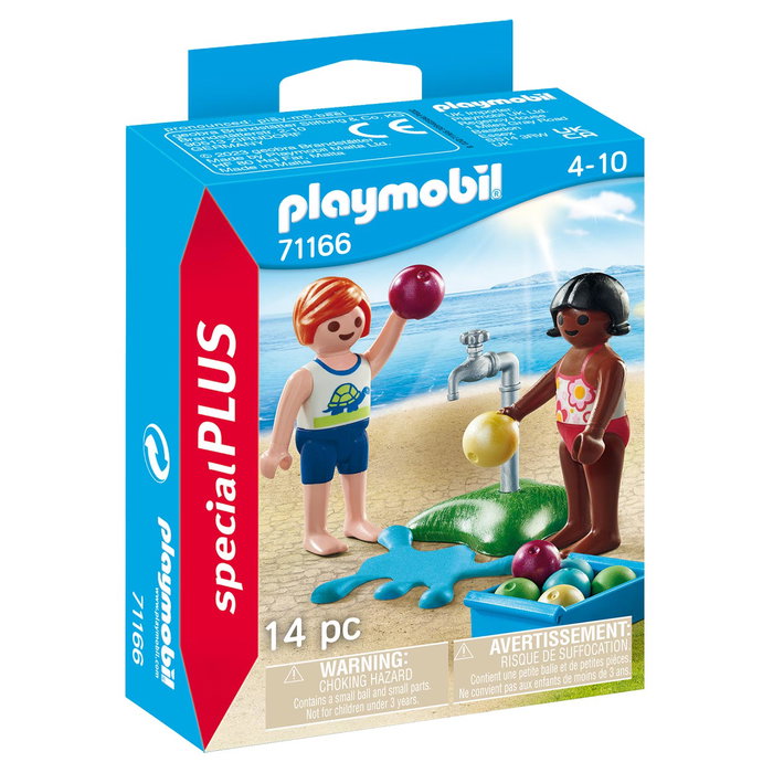 PLAYMOBIL - Figurines Special Plus Enfants avec Ballons d'Eau - Jeu pour Bataille d'Eau +4 Ans - Réf. 71166 PLAYMOBIL - Figurines Special Plus Enfants avec Ballons d'Eau - Jeu pour Bataille d'Eau +4 Ans - Réf. 71166