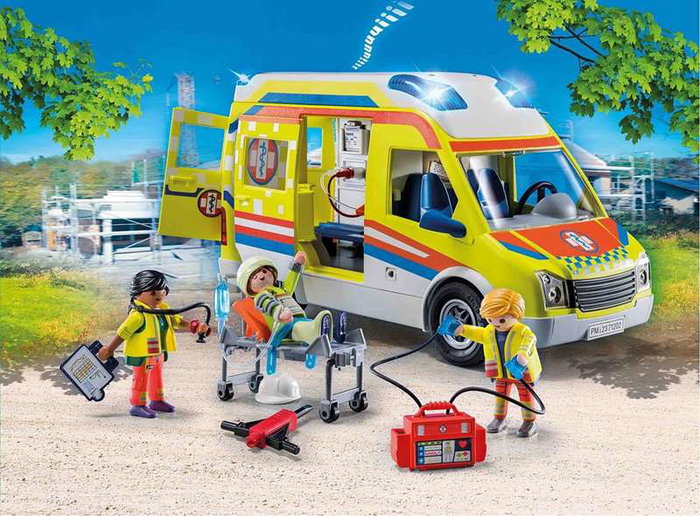 Playmobil Ambulance avec effets lumineux et sonores 71202 City Action