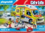 Playmobil Ambulance avec effets lumineux et sonores 71202 City Action