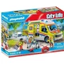 PLAYMOBIL 71202 Ambulance City Action avec effets lumineux et sonore - Les Secouristes