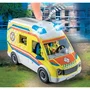 PLAYMOBIL 71202 Ambulance City Action avec effets lumineux et sonore - Les Secouristes