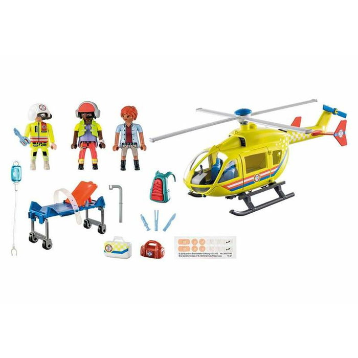 Playmobil Hélicoptère de secours 71203 City Life Rescue Helicopter