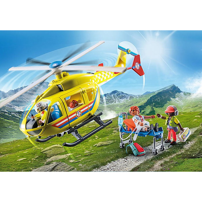 Playmobil Hélicoptère de secours 71203 City Life Rescue Helicopter
