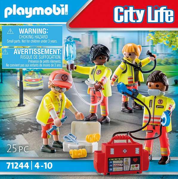 Playmobil City Life - Équipe de secours et de sauvetage - Jeu de figurines - 4 ans et plus