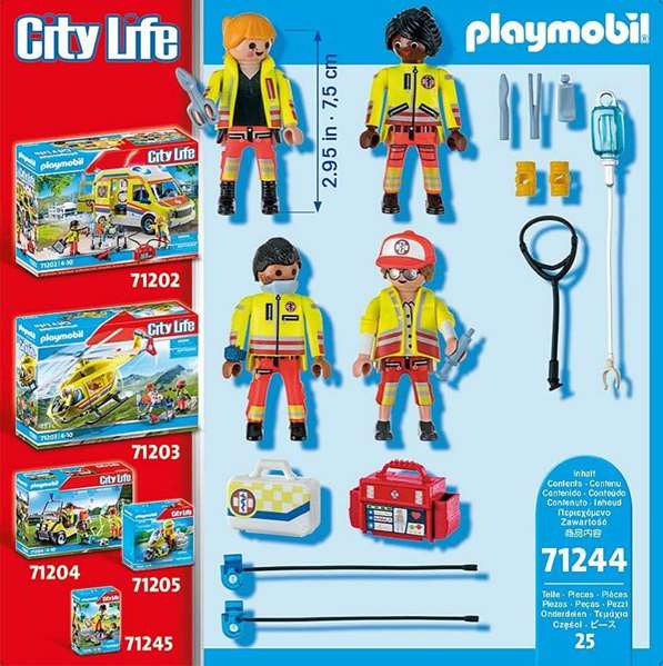 Playmobil City Life - Équipe de secours et de sauvetage - Jeu de figurines - 4 ans et plus