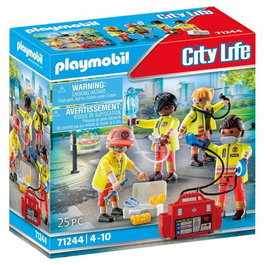 Playmobil City Life - Équipe de secours et de sauvetage - Jeu de figurines - 4 ans et plus
