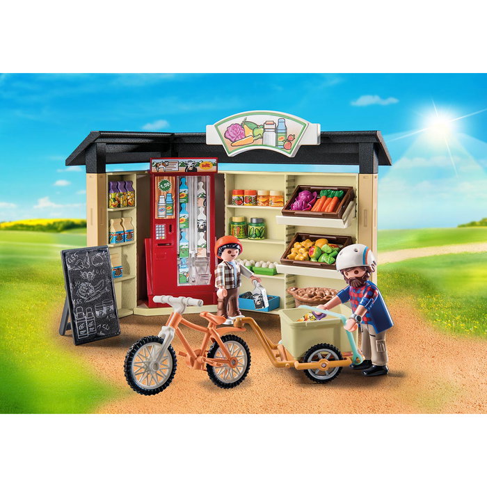 Playmobil Boutique de la ferme 24h/24, 83 pièces