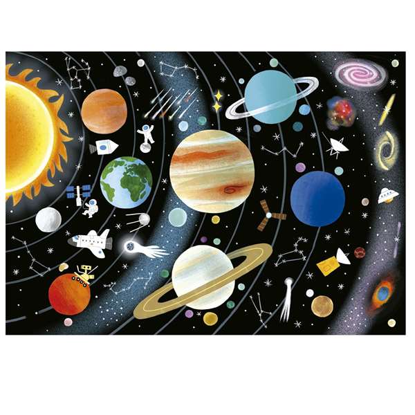 Educa Puzzle 150 Pièces Système Solaire - Pour Enfants de 6 à 8 Ans - Langues : Espagnol, Anglais